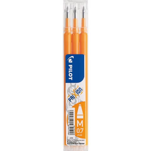 Tintenrollermine FriXion BLS-FR7 - 0,4 mm, apricot, 3er Pack