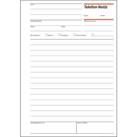 Telefonnotiz A5 50 Blatt SIGEL TN515