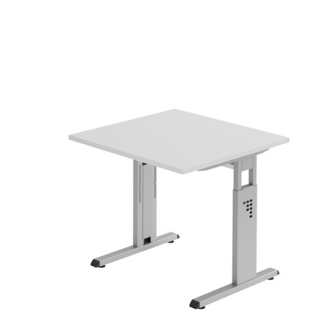 Schreibtisch 80x80cm grau/silber HAMMERBACHER MONT.VOS08/5/S