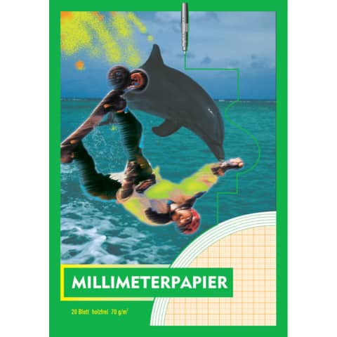 Millimeterpapierblock A4 20BL PVP 2514 70g HF