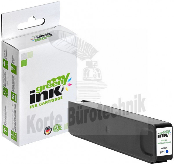 my green ink Tintenpatrone cyan HC (133183) ersetzt 971XL