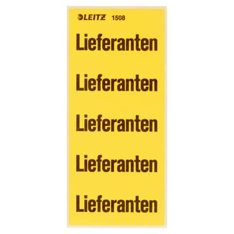 Inhaltsschild Lieferant 100ST LEITZ 15080000 selbstklebend