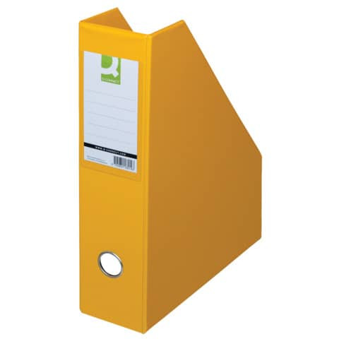 Stehsammler A4 76mm gelb Q-CONNECT KF16214 PVC