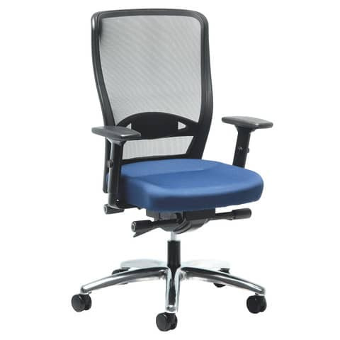 Bürodrehstuhl Younico Pro 3476 blau/schwarz