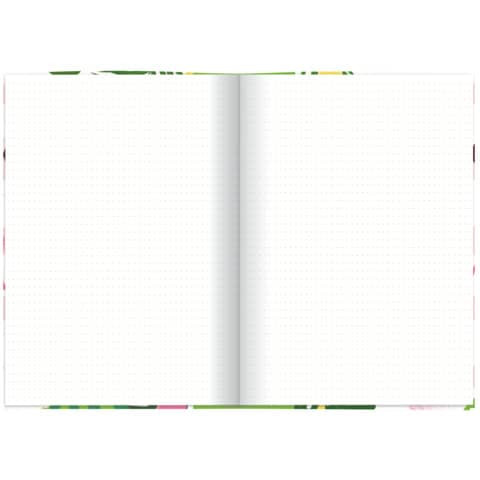Notizbuch Flamingo grün RNK 46752 A5/96BL punktiert