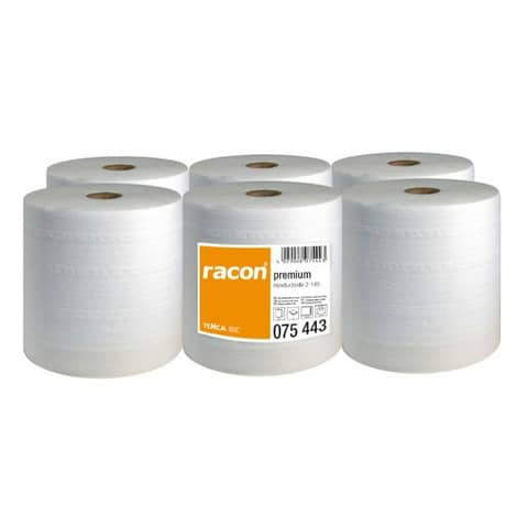 Handtuchrolle Premium 2lag.hochweiß RACON 075443-01 Pg6Rollen