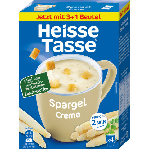 Instantsuppe Spargelcreme 4ST f.600ml Heisse Tasse 2235343004 4 Portionen
