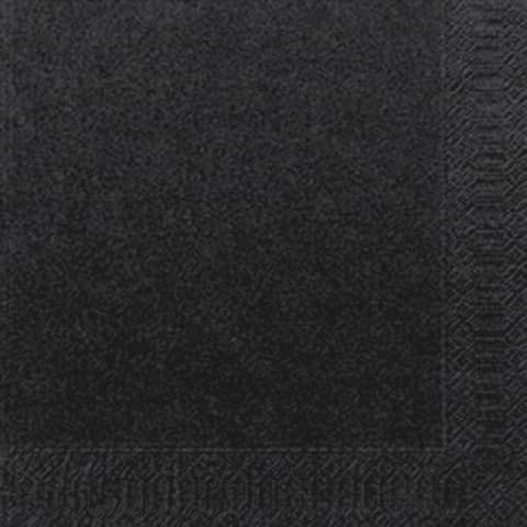 Serviette Zelltuch schwarz 20 Stück DUNI 150327/ 3lagig 33 cm