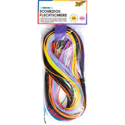 Scoubidous Standardfarben sort FOLIA 731100 1m zu 100 St.