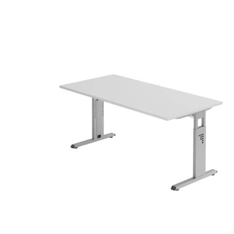 Schreibtisch grau HAMMERBACHER VOS16/5/S 160x80cm