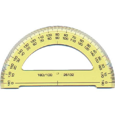 Winkelmesser 180° (Halb) SEEHAUS 746168 Kunstst.10cm