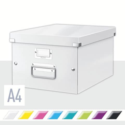 Archivbox für DIN A4 weiß LEITZ 6044-00-01 Click&Store