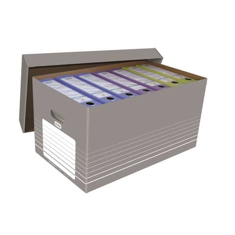 Transportbox Karton weißgrau ELBA 100333273 83427