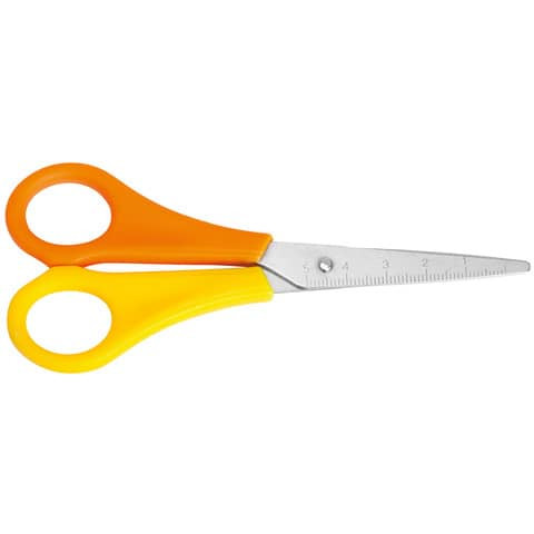 Bastelschere 13cm spitz orange/gelb WESTCOTT E-2159600/ Linksh.