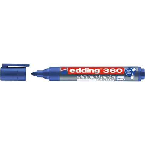 Boardmarker 1,5 - 3mm blau EDDING 4-360003 cap off