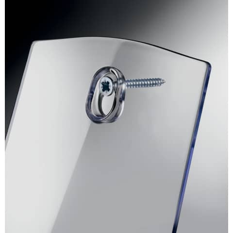 Prospekthalter A4 3Fäch trans SIGEL LH130 Tisch Acryl