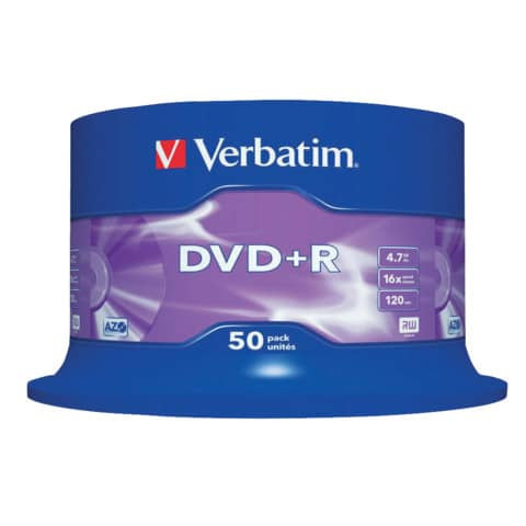 DVD+R AZO 4,7 GB 16x 50 Stück VERBATIM 43550