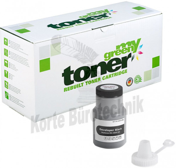 my green toner Entwickler schwarz (210334) ersetzt MX-36GV-BA