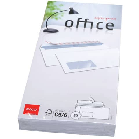 Briefhülle 229x114 HK m.Fe. weiß ELCO 74466.12 Offs. 80 50St