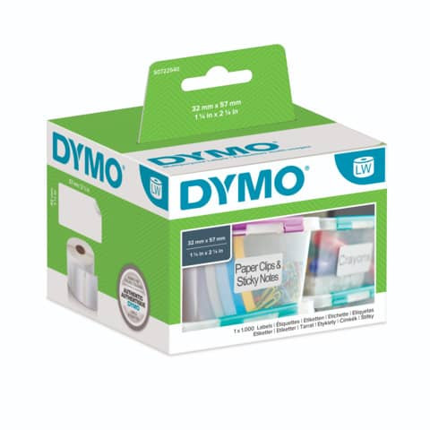 Vielzwecketiketten 57x32mm weiß DYMO S0722540/11354 1000ST ABL