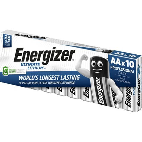 Batterie AA 10ST 1,5 V Mignon ENERGIZER E301535500 Lithium