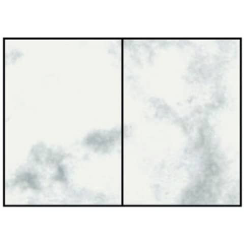 Briefkarte Paperado A6 HD PL grau marm. RÖSSLER 16407014 105x148mm gerippt