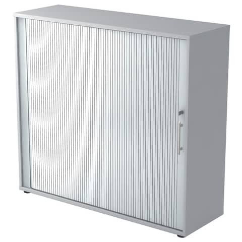 Rollladenschrank 3OH 120cm grau/silber HAMMERBACHER V1733S/5/S/RE