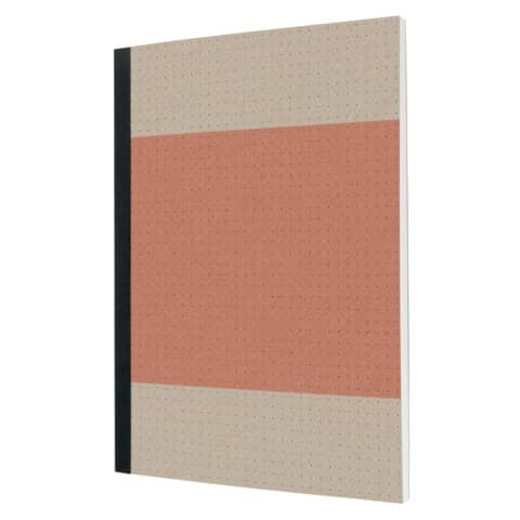 Notizbuch Recycling A5 100BL koralle SIGEL SN300 Softcover punktkariert