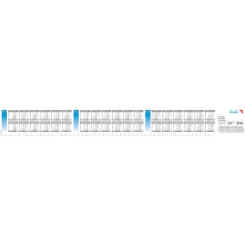 Ersatzkalender f.Schreibunterlage LÄUFER 45020 3Jahre 58x7 quer