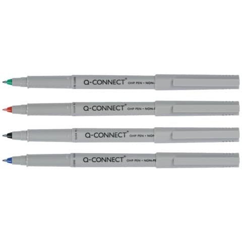 Overheadstift 4ST sortiert Q-CONNECT KF04089 F Wasserlöslich