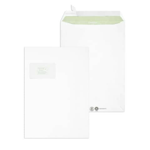 Versandtasche C4 m.Fe.HK 90g weiß ENVIRELOPE 30005329 250ST rec