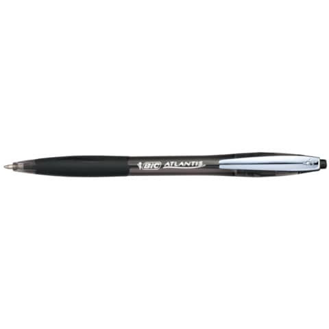 Druckkugelschreiber ATLANTIS® Soft - 0,4 mm, schwarz (dokumentenecht)