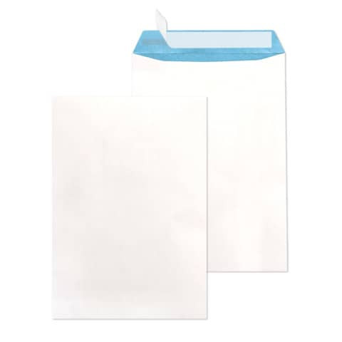 Versandtasche C4 HK 125g weiß/blau MAILMEDIA 30006872 250ST Faden verstärkt