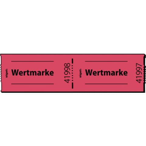Gutscheinmarke 500St/Rl rot SIGEL Gr554 Wertmarke