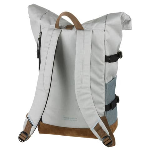 Schulrucksack Roll up two light grey WALKER 42156-247 grey & grey