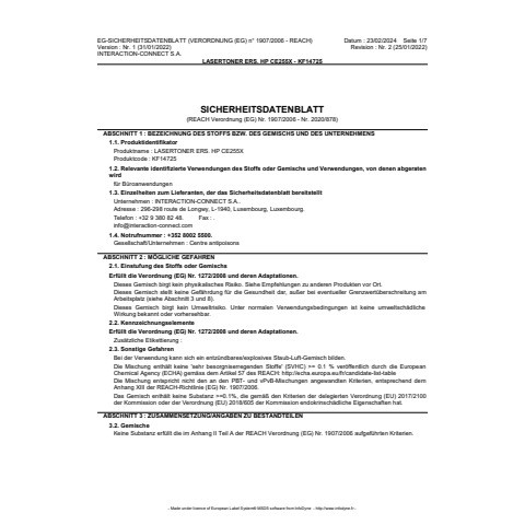 Lasertoner schwarz Q-CONNECT KF14725 Ersetzt CE255X