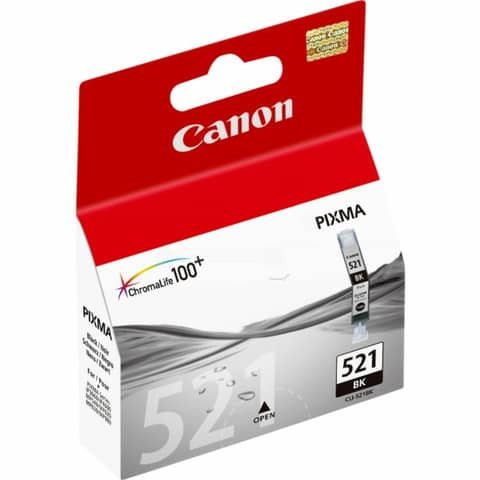 Inkjetpatrone CLI-521 schwarz CANON 2933B001 9ml