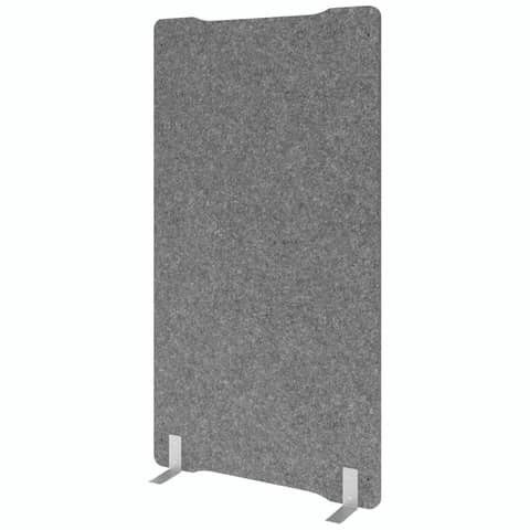 Trennwand Akustik gerade 100x180 grau HAMMERBACHER VASWG1810/5
