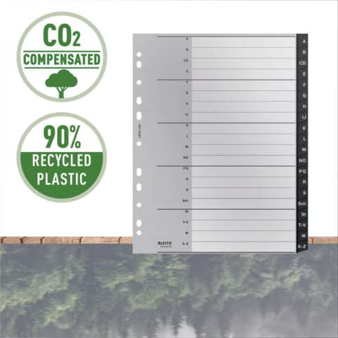 Ordnerregister Recycle A-Z PP schwarz LEITZ 1207-00-00