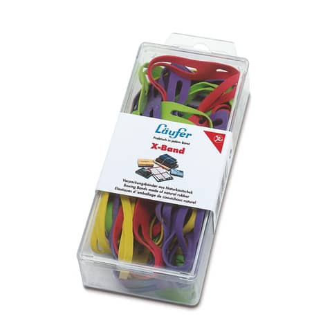 Gummiband X-Band 150x11mm bunt LÄUFER 69230 59075 30g D.100mm