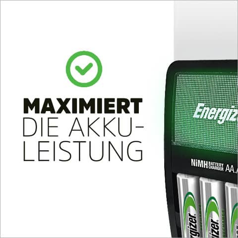 Ladegerät +4xAA ws./grün ENERGIZER E300321202 MaxiCharge