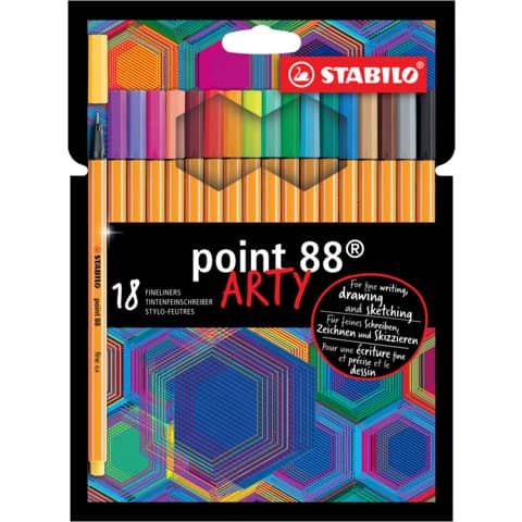 Feinlineretui 18ST Point 88 ARTY STABILO 8818/1-20 sortiert