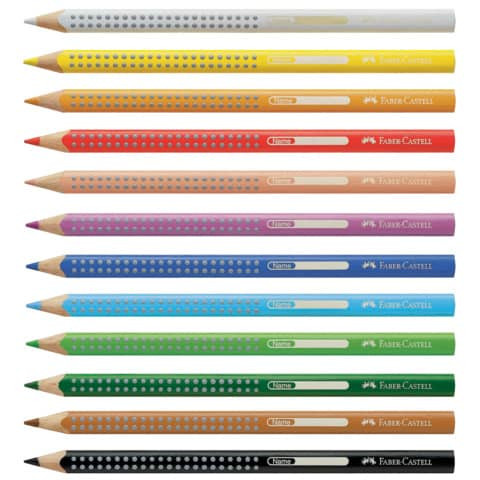 Farbstift Jumbo Grip weiß FABER CASTELL 110901