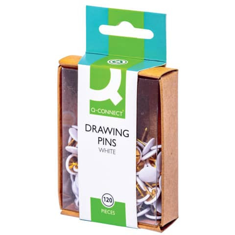 Reissnägel weiß Q-CONNECT KF02019 Ds120St plasti