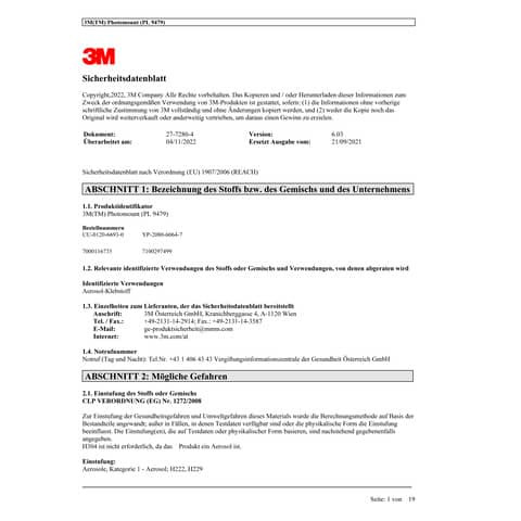 Sprühkleber Photo Mount 400ml 3M 050777