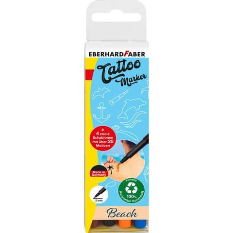 Tattoostifte 4ST Beach EBERHARD FABER 559502