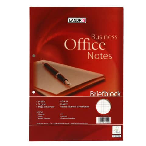 Briefblock A4 50BL kariert LANDRE 100050242