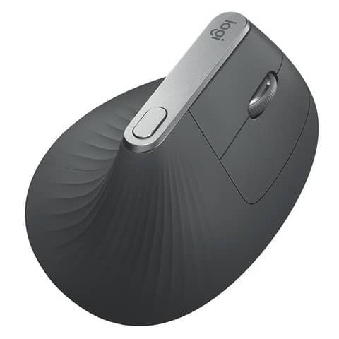 Maus MX Vertical Akku schwarz/silber LOGITECH 910-005448 kabellos