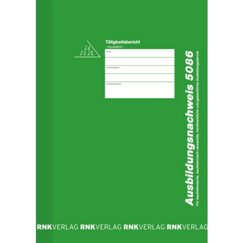 Berichtsblock Monatlich RNK 5086 A4 24BL f.3Jahre