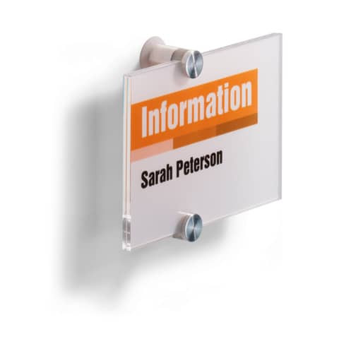 Türschild transparent DURABLE 4821 19 148x105mm